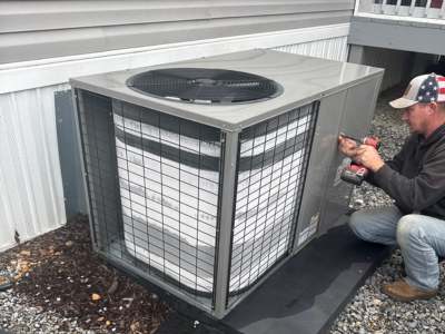 Engle Services HVAC technician on a service call in Birmingham, AL